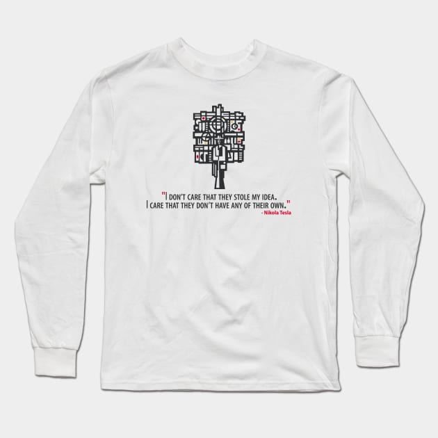 Tesla Long Sleeve T-Shirt by yustyle